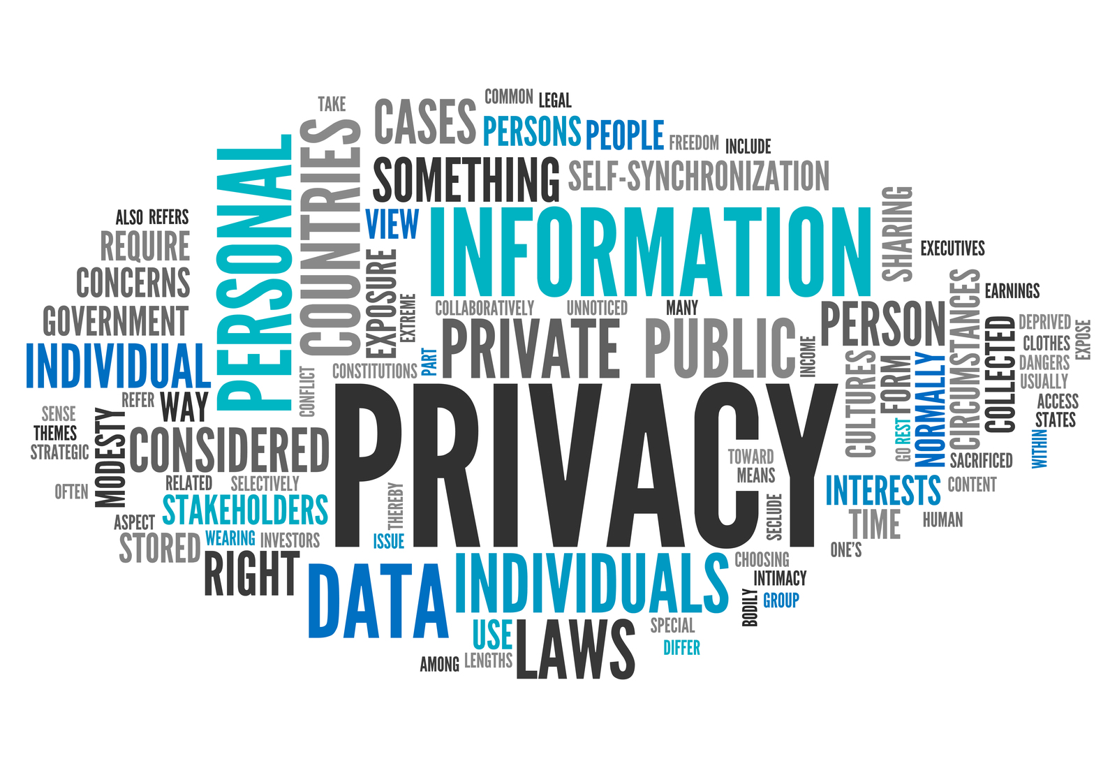 Word Cloud: Privacy, Information